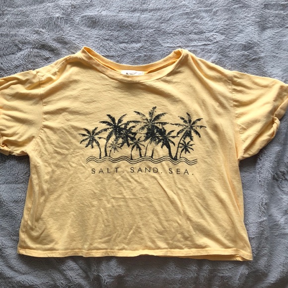 Cropped Yellow Tee - Picture 1 of 1
